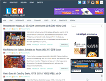 Tablet Screenshot of latestcelebritynews.net